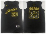 Jordan Chicago Bulls 23 Michael Jordan Basketball Jersey Black commemorative edition retro