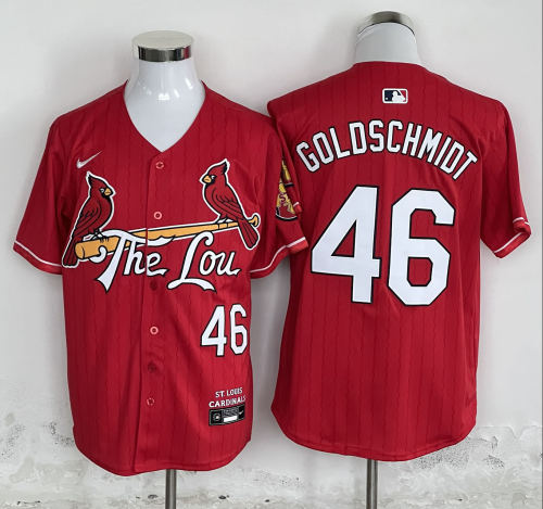 St. Louis Cardinals Paul Goldschmidt Nike Red 2024 City Connect Limited Player Jersey Colored Stripe City Edition