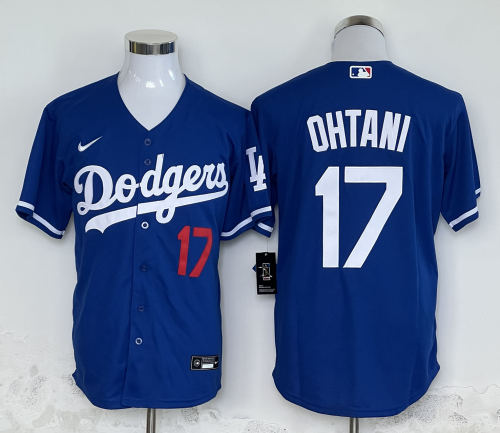 Los Angeles Dodgers 17 Shohei Ohtani Nike Royal Blue Jersey