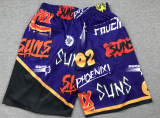 Pocket pants, sun graffiti purple