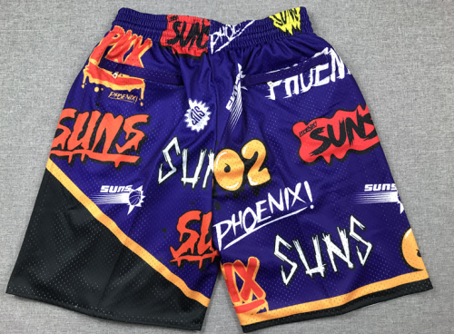 Pocket pants, sun graffiti purple