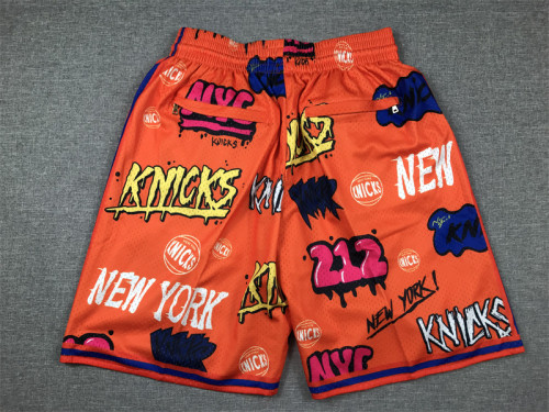 Pocket pants Knicks graffiti orange
