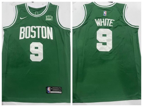 Nike Boston Celtics 9 Derrick White Basketball Jersey Green