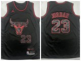Jordan Chicago Bulls 23 Michael Jordan Basketball Jersey Black