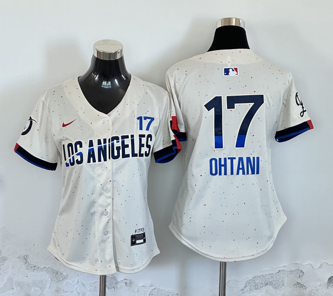 Women Nike Los Angeles Dodgers 17 Shohei Ohtani Baseball Jersey fashion