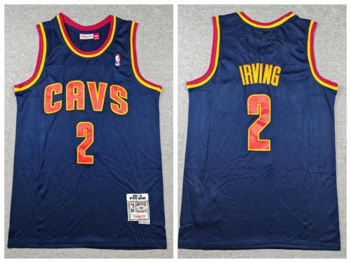 Cleveland Cavaliers 2  Kyrie Irving Basketball Jersey Navy Blue