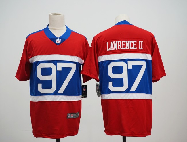 New York Giants 97 Dexter Lawrence II Football Jersey Red