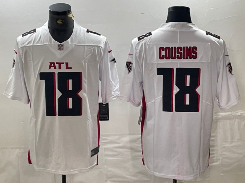 Atlanta Falcons 18 Kirk Cousins Football Jersey Legend White