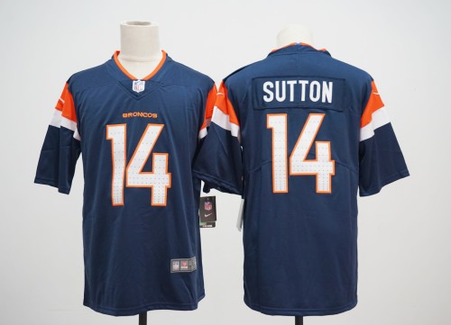 Denver Broncos 14 Courtland Sutton Football Jersey Limited Navy Blue