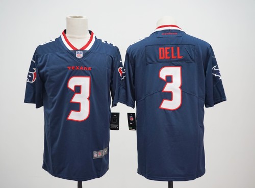 Houston Texans 3 Tank Dell Football Jersey Legend Navy Blue