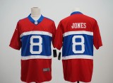 New York Giants 8 Daniel Jones Football Jersey Red