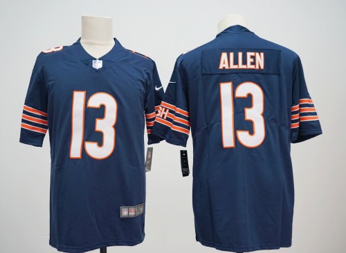 Chicago Bears 13 Keenan Allen  Football Jersey Legendary Navy Blue