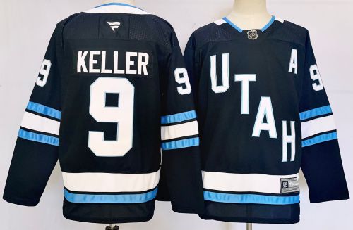 Fanatics Utah New Team 9 Clayton Keller Ice Hockey Jersey Black