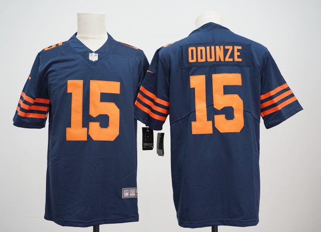 Chicago Bears 15 Rome Odunze Football Jersey Legendary navy Blue