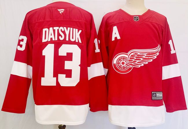 Detroit Red Wings 13 Pavel Datsyuk Ice Hockey Jersey Red