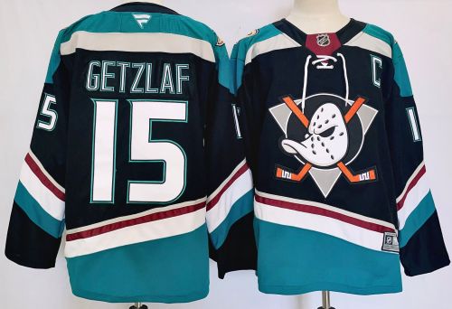 Fanatics Anaheim Ducks 15 Ryan Getzlaf Ice Hockey Jersey Black