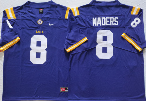 LSU Tigers 8 Malik Nabers College Football Jersey Purple