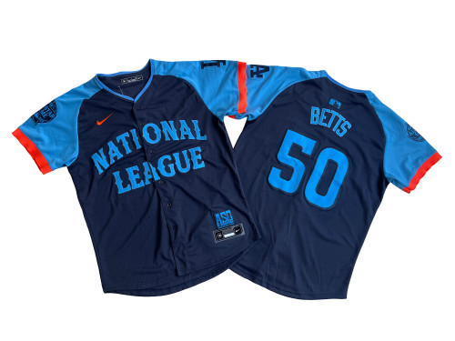 National League 50 Mookie Betts Nike Navy 2024 MLB All-Star Game Limited Player Jersey