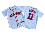 Boston Red Sox 11 Rafael Devers Nike White Home Limited Player Jersey
