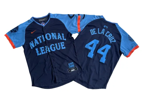 National League 44 Elly De La Cruz Nike Navy 2024 MLB All-Star Game Limited Player Jersey