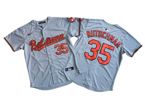 Baltimore Orioles 35 Adley Rutschman Nike Gray Home Limited Player Jersey