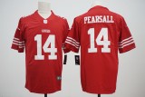 San Francisco 49ers 14 Ricky Pearsall Football Jersey Legend Red