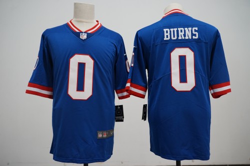 New York Giants 0 Brian Burns Football Jersey Legend Blue