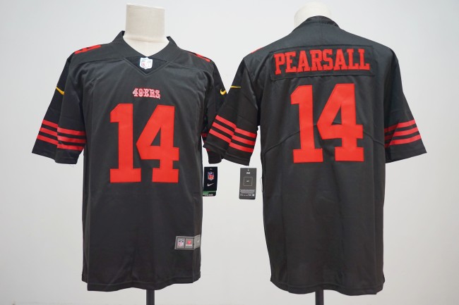 San Francisco 49ers 14 Ricky Pearsall Football Jersey Legend Black