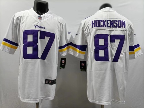 Minnesota Vikings 87 T.J. Hockenson Football Jersey White