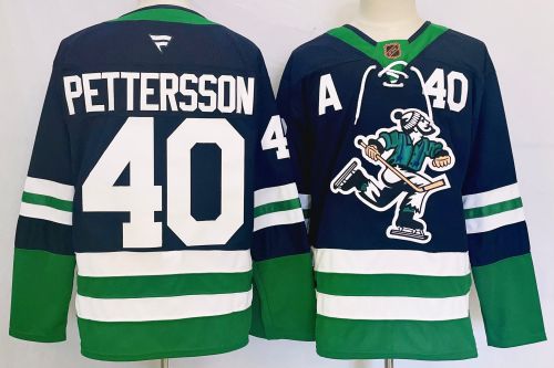 Fanatics Vancouver Canucks 40 Elias Pettersson Ice Hockey Jersey
