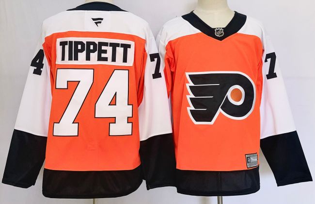 Philadelphia Flyers 74 Owen Tippett Ice Hockey Jersey Orange