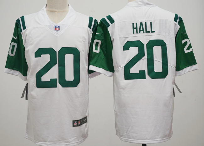 New York Jets 20 Breece Hall Football Jersey Legend White