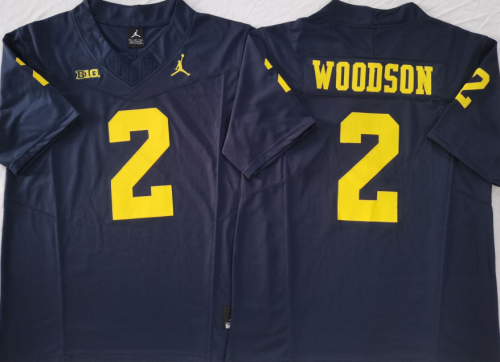 Michigan Wolverines 2 Charles Woodson Limited College Football Jersey Navy Blue