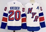 Fanatics New York Rangers 20 Chris Kreider Ice Hockey Jersey WHITE
