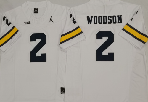 Michigan Wolverines 2 Charles Woodson Limited College Football Jersey White