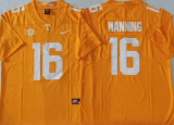 Tennessee Volunteers 16 Peyton Manning Limited Coolege Football Jersey Yellow