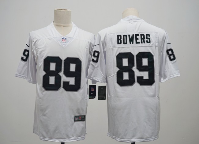 Oakland Raiders 89 Brock Bowers  Football Jersey Legend White