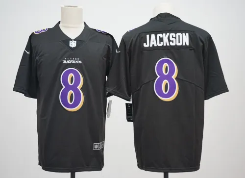 Baltimore Ravens 8 Lamar Jackson Football Jersey Legend Black Fashion Edition
