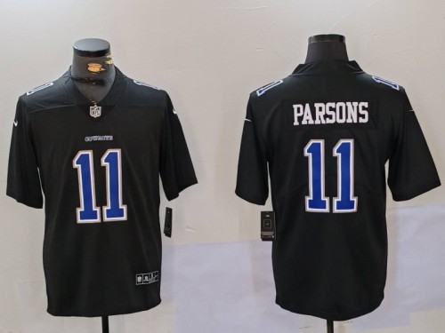 Dallas Cowboys 11 Micah Parsons Football Jersey Black Retro