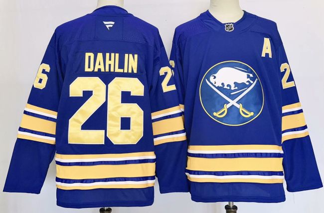 Buffalo Sabres 26 Rasmus Dahlin Ice Hockey Jersey Blue