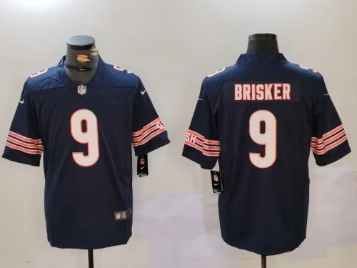 Chicago Bears 9 Jaquan Brisker Football Jersey Legendary navy Blue