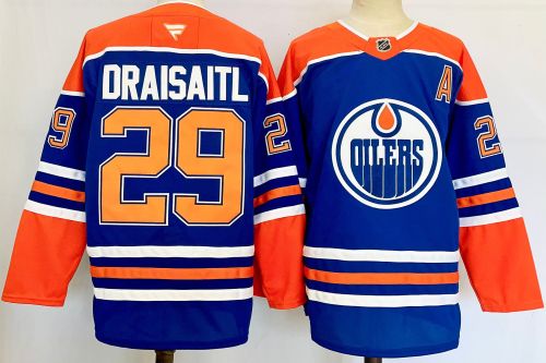 Fanatics Edmonton Oilers 29 Leon Draisaitl Ice Hockey Jersey