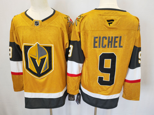 Fanatics Vegas Golden Knights 9 Jack Eichel Ice Hockey Jersey Gold