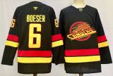 Fanatics Vancouver Canucks 6 Brock Boeser Ice Hockey Jersey Black