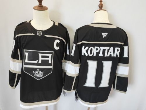 Fanatics Los Angeles Kings 11 Anze Kopitar Ice Hockey Jersey Black