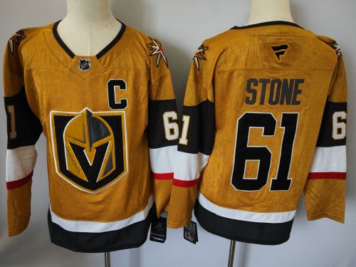 Fanatics Vegas Golden Knights 61 Mark Stone Ice Hockey Jersey Gold