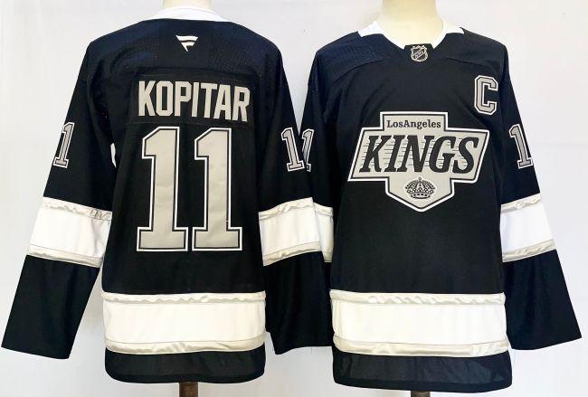 Fanatics Los Angeles Kings 11 Anze Kopitar Ice Hockey Jersey Black