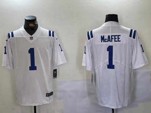 Indianapolis Colts 1 Pat McAfee Football Jersey Legend White