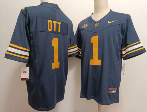California Golden Bears 1 Jaydn Ott College Football Jersey Navy Blue Three Dynasties