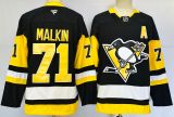 Fanatics Pittsburgh Penguins 71 Evgeni Malkin Ice Hockey Jersey Black